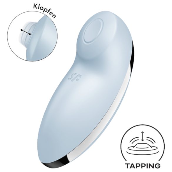 Satisfyer Tap & Climax 2 - Klitorisstimulator och vibrator - 2in1 - blå