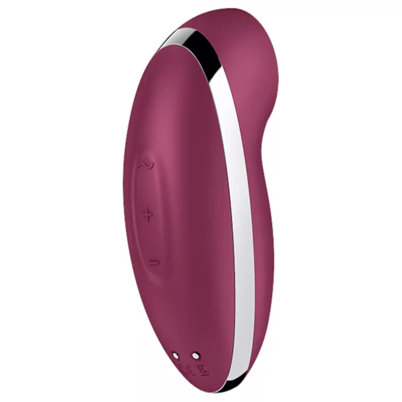 Satisfyer Tap & Climax 2 - 2‑i‑1 klitorisstimulator och vibrator (röd)