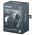 Satisfyer Tap & Climax 2 - 2-i-1 klitorisstimulator (grå)