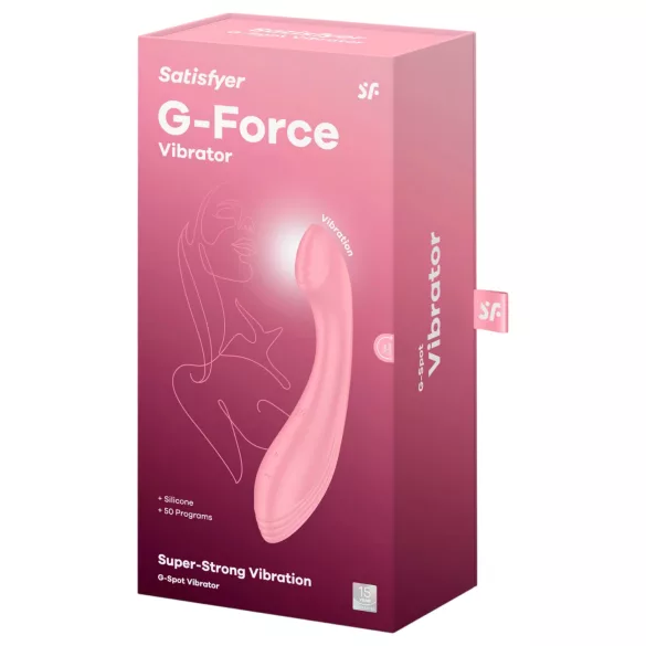 Satisfyer G-Force - G-punktsvibrator uppladdningsbar vattentät rosa