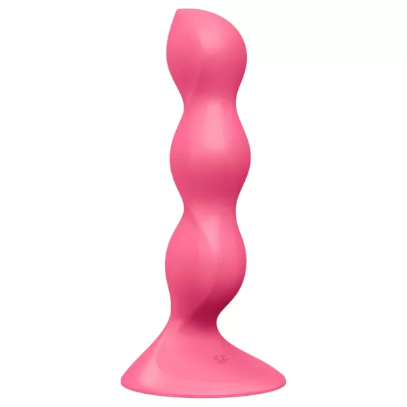 Satisfyer Triple Ball-R - analvibrator med kulor - silikon rosa