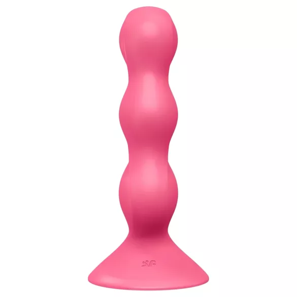 Satisfyer Triple Ball-R - analvibrator med kulor - silikon rosa