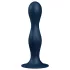 Satisfyer Double Ball-R - viktad dildo - silikon - blå