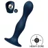 Satisfyer Double Ball-R - viktad dildo - silikon - blå