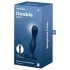 Satisfyer Double Ball-R - viktad dildo - silikon - blå