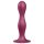 Satisfyer Double Ball-R - dildo med sugkopp - viktad - röd