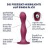 Satisfyer Double Ball-R - Sugkoppviktad dildo (röd)