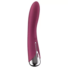   Satisfyer Spinning Vibe 1 - roterande G-punktsvibrator med huvud (röd)