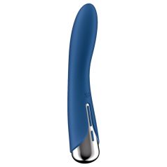 Satisfyer - G-punkt vibrator med roterande topp - blå