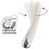 Satisfyer - G-punktvibrator med roterande huvud - beige