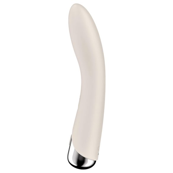 Satisfyer - G-punktvibrator med roterande huvud - beige