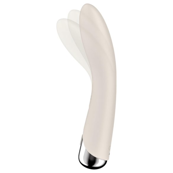 Satisfyer - G-punktvibrator med roterande huvud - beige
