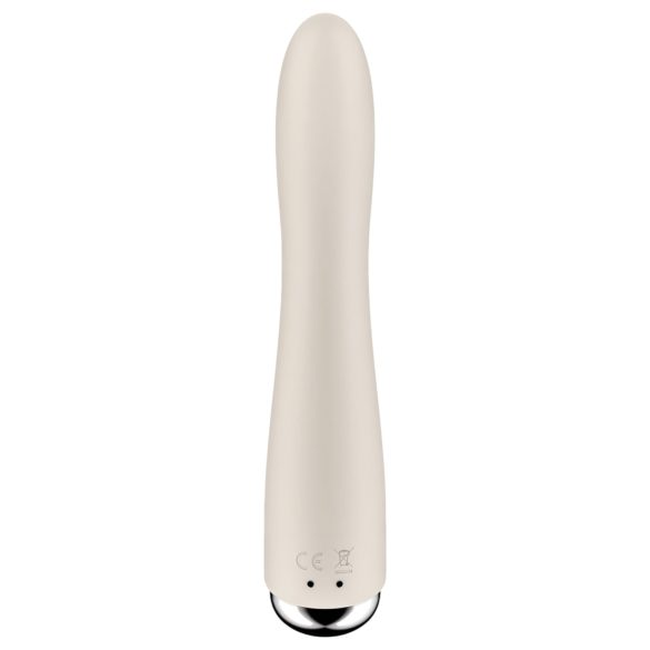 Satisfyer - G-punktvibrator med roterande huvud - beige