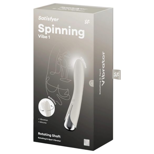 Satisfyer - G-punktvibrator med roterande huvud - beige