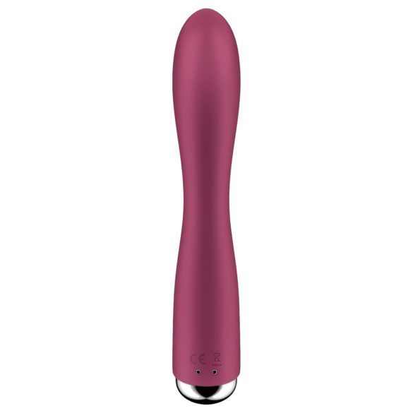 Satisfyer - roterande rabbit vibrator med klitorisstimulator - röd