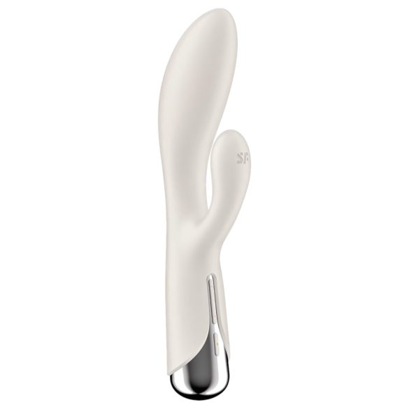 Satisfyer - Rabbitvibrator med roterande klitorisstimulator - beige