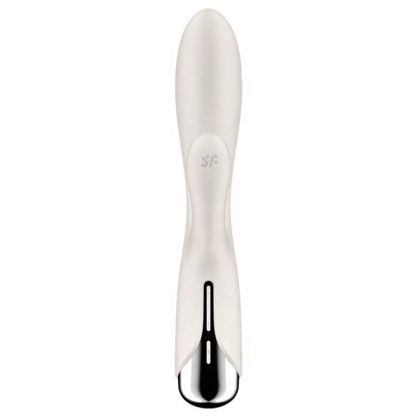 Satisfyer - Rabbitvibrator med roterande klitorisstimulator - beige