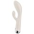 Satisfyer - Rabbitvibrator med roterande klitorisstimulator - beige