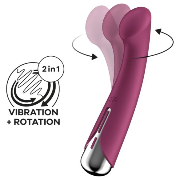 Satisfyer Spinning G-Spot 1 - Roterande G-punktsvibrator (Röd)