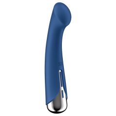   Satisfyer - G-punkt vibrator med roterande topp - silikon blå