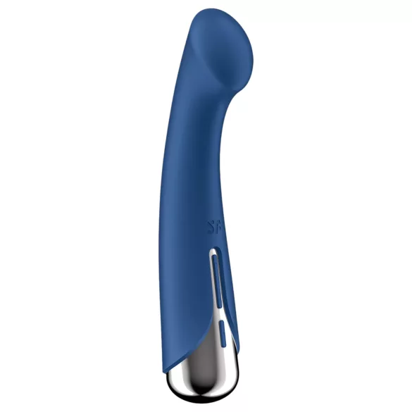 Satisfyer - G-punkt vibrator med roterande topp - silikon blå