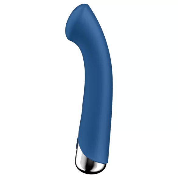Satisfyer - G-punkt vibrator med roterande topp - silikon blå