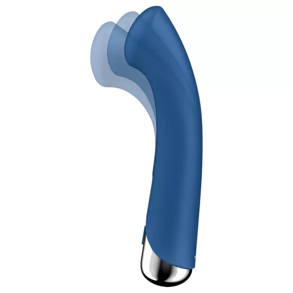 Satisfyer - G-punkt vibrator med roterande topp - silikon blå