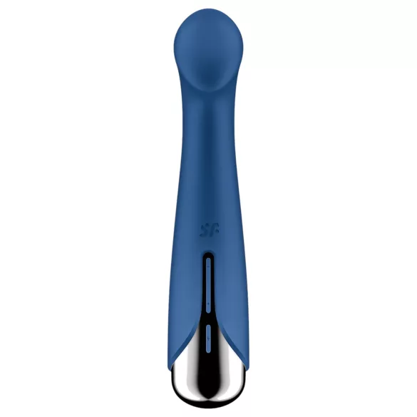 Satisfyer - G-punkt vibrator med roterande topp - silikon blå