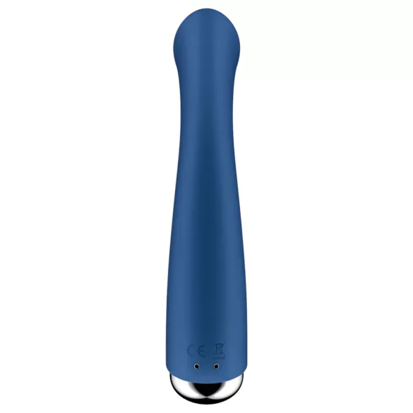 Satisfyer - G-punkt vibrator med roterande topp - silikon blå