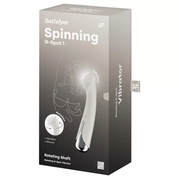 Satisfyer - G-punktsvibrator med roterande topp - beige