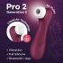 Satisfyer Pro 2 Gen3 - lufttryck vibrator för klitoris - röd