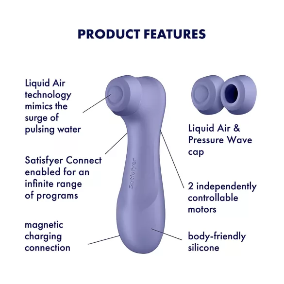 Satisfyer Pro 2 Gen3 - App-styrd luftvibrator för klitoris (lila)