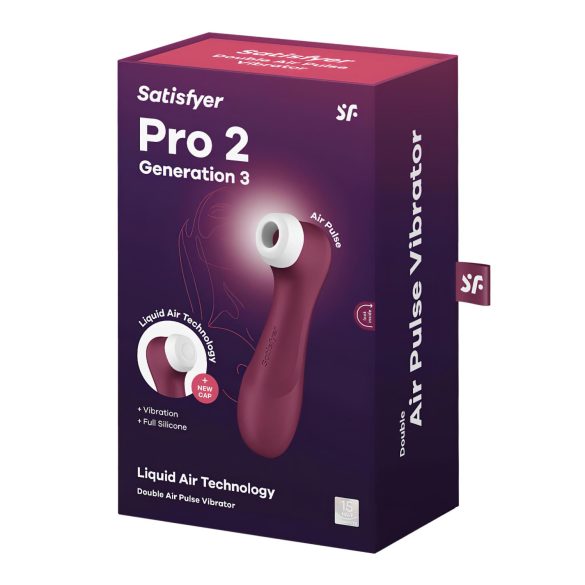 Satisfyer Pro 2 Gen3 - lufttryck vibrator för klitoris - uppladdningsbar - röd