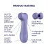 Satisfyer Pro 2 Gen3 - lufttryck vibrator för klitoris - uppladdningsbar - lila