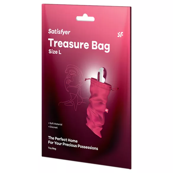 Satisfyer - förvaringspåse diskret - stor rosa