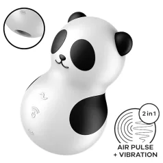   Satisfyer Pocket Panda - klitorisstimulator med luftvågor (svart)