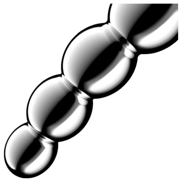 Satisfyer Star Force 1 - ståldildo med kulor - silver