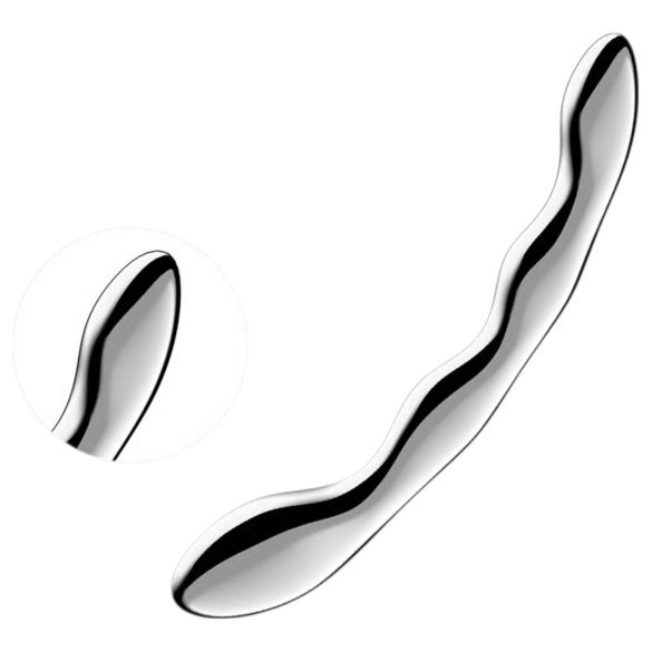Satisfyer Cosmic Crest 2 – vågformad ståldildo (silver)