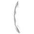 Satisfyer Cosmic Crest 2 – vågformad ståldildo (silver)
