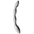 Satisfyer Cosmic Crest 2 - ståldildo med vågig design - silver