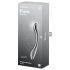 Satisfyer Pure Gravity 1 – räfflad ståldildo (silver)