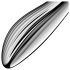 Satisfyer Pure Gravity 1 – räfflad ståldildo (silver)