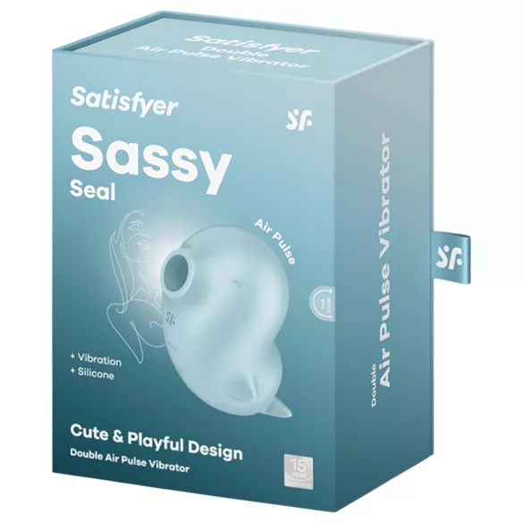 Satisfyer Sassy Seal - klitorisstimulator med lufttryck - turkos