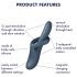 Satisfyer Heat Flex 4 - värmande klitorisvibrator med flexibel arm (grå)