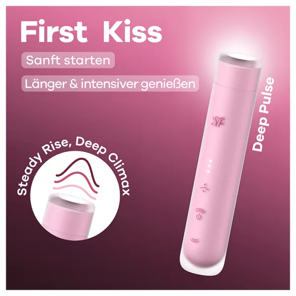 Satisfyer First Kiss - luftvågs‑klitorisstimulator (rosa)