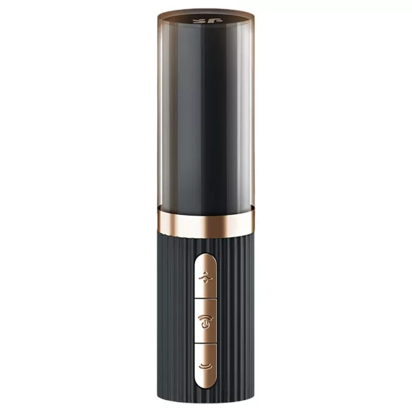 Satisfyer - lufttrycksvibrator läppstift - svart