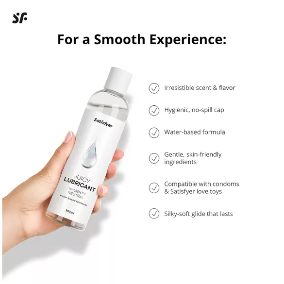 Satisfyer - vattenbaserat glidmedel - känslig - 300ml