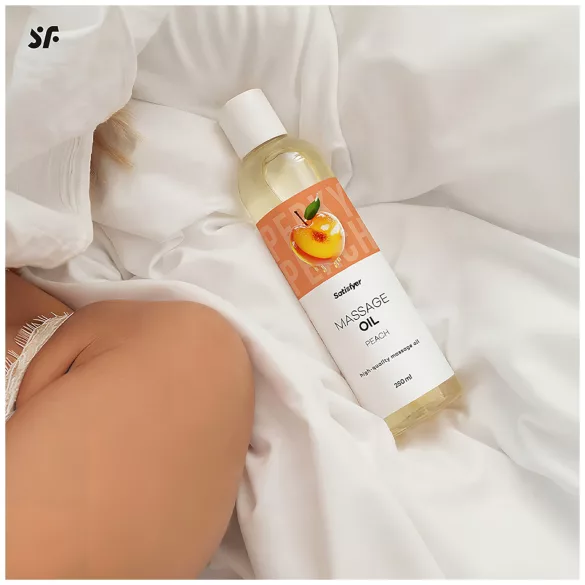 Satisfyer - massageolja - persika - 250ml