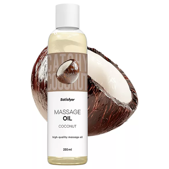 Satisfyer - massageolja - kokos - 250ml