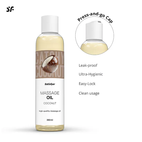 Satisfyer - massageolja - kokos - 250ml